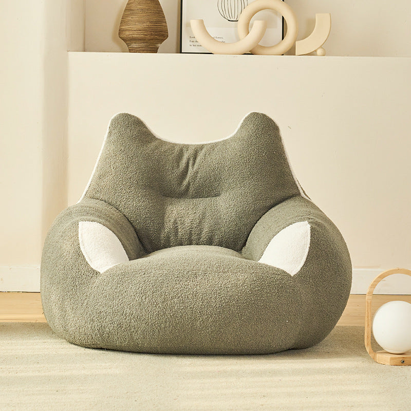 Contemporary Creative Teddy Fleece Fabric Animal Shaped Sofa Backrest Armrests For Living Room