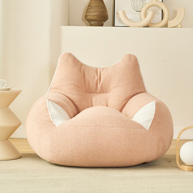 Contemporary Creative Teddy Fleece Fabric Animal Shaped Sofa Backrest Armrests For Living Room