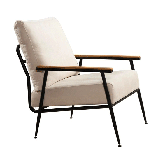 Sillón decorativo curvo moderno y minimalista de terciopelo, esponja y acero, con respaldo y reposabrazos, para sala de estar 