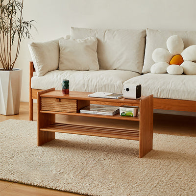 Modern Minimalist Rectangular Linen Cotton Cherry Wood Sponge Versatile Bench Backless Armless For Entryway