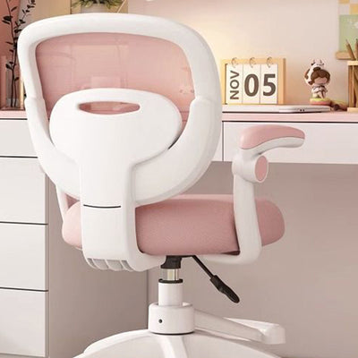 Modern Minimalist Kids Fabric Nylon Plastic Stainless Steel Mid-Back Height Adjustable Desk Chair Backrest Armrest Footrest For Home Office