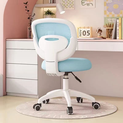 Modern Minimalist Kids Fabric Nylon Plastic Stainless Steel Mid-Back Height Adjustable Desk Chair Backrest Armrest Footrest For Home Office