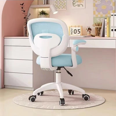 Modern Minimalist Kids Fabric Nylon Plastic Stainless Steel Mid-Back Height Adjustable Desk Chair Backrest Armrest Footrest For Home Office