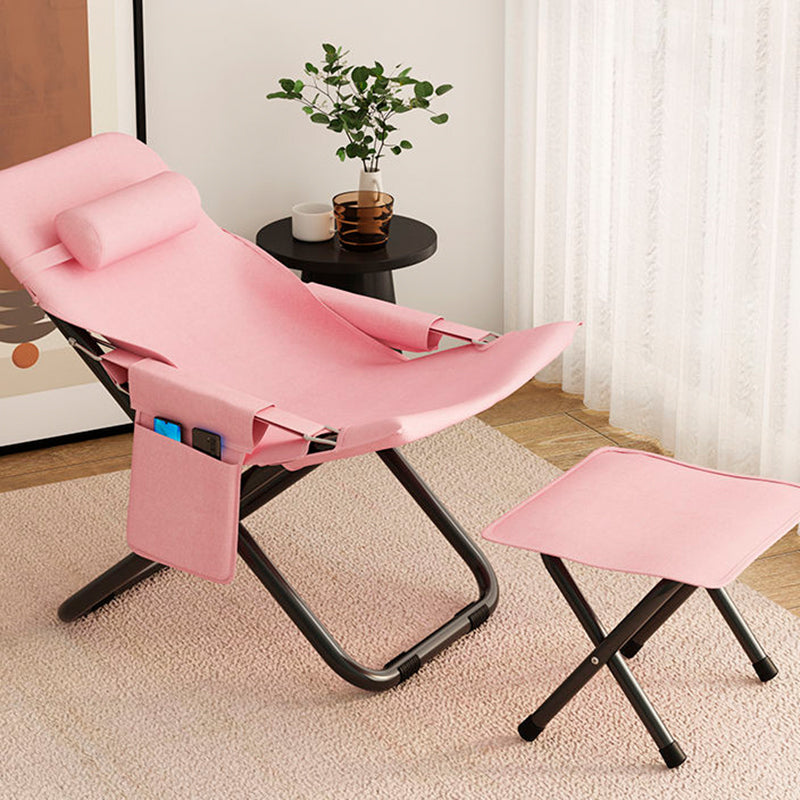 Modern Minimalist Rectangular Oxford Cloth Carbon Steel Recliner Armrest Backrest For Living Room