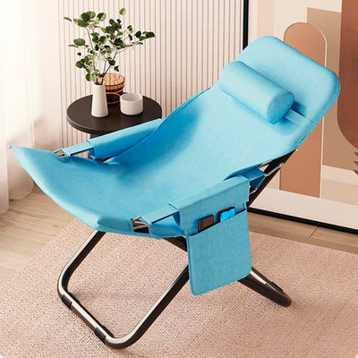 Modern Minimalist Rectangular Oxford Cloth Carbon Steel Recliner Armrest Backrest For Living Room