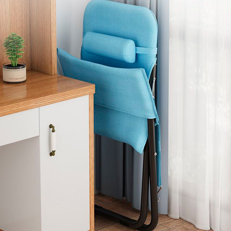 Modern Minimalist Rectangular Oxford Cloth Carbon Steel Recliner Armrest Backrest For Living Room