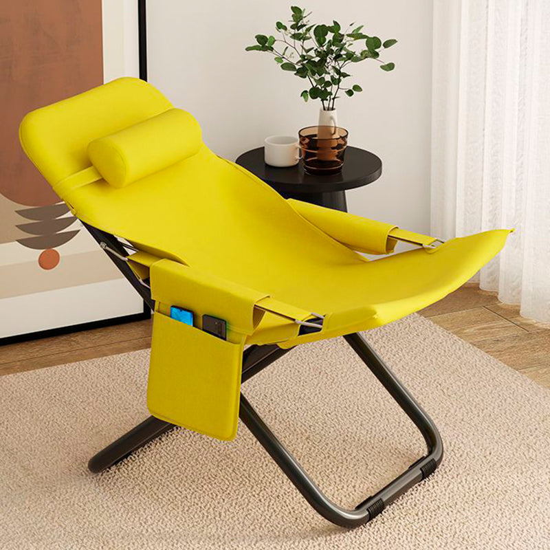 Modern Minimalist Rectangular Oxford Cloth Carbon Steel Recliner Armrest Backrest For Living Room