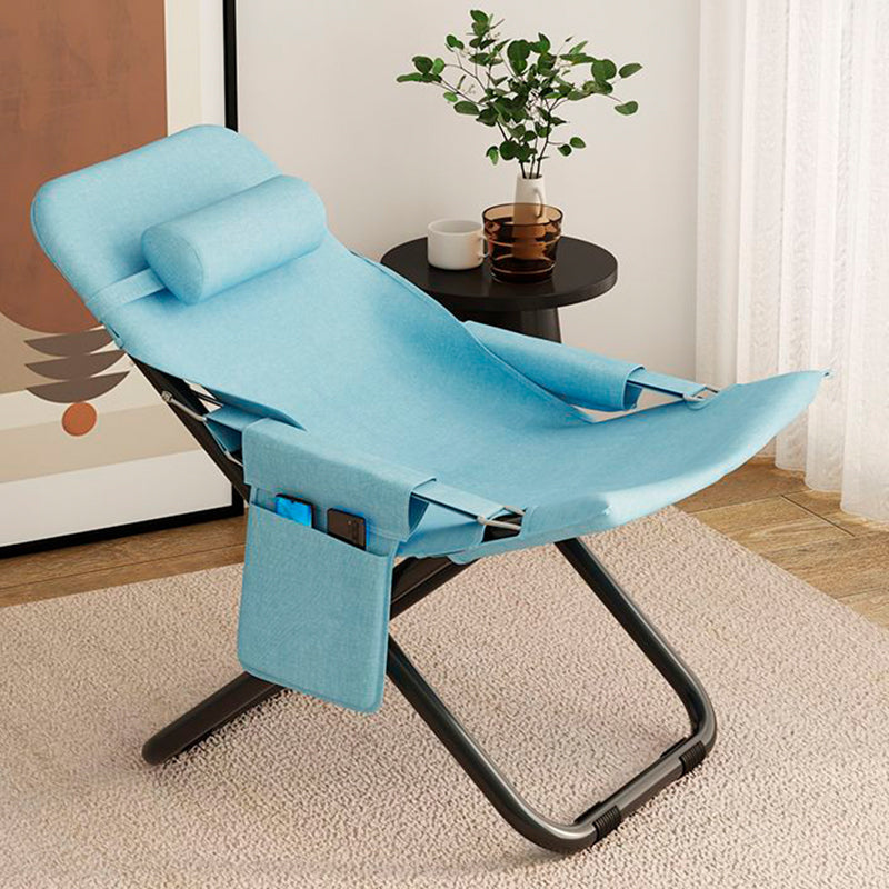 Modern Minimalist Rectangular Oxford Cloth Carbon Steel Recliner Armrest Backrest For Living Room