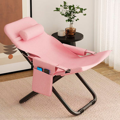 Modern Minimalist Rectangular Oxford Cloth Carbon Steel Recliner Armrest Backrest For Living Room