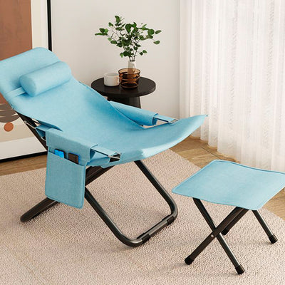 Modern Minimalist Rectangular Oxford Cloth Carbon Steel Recliner Armrest Backrest For Living Room