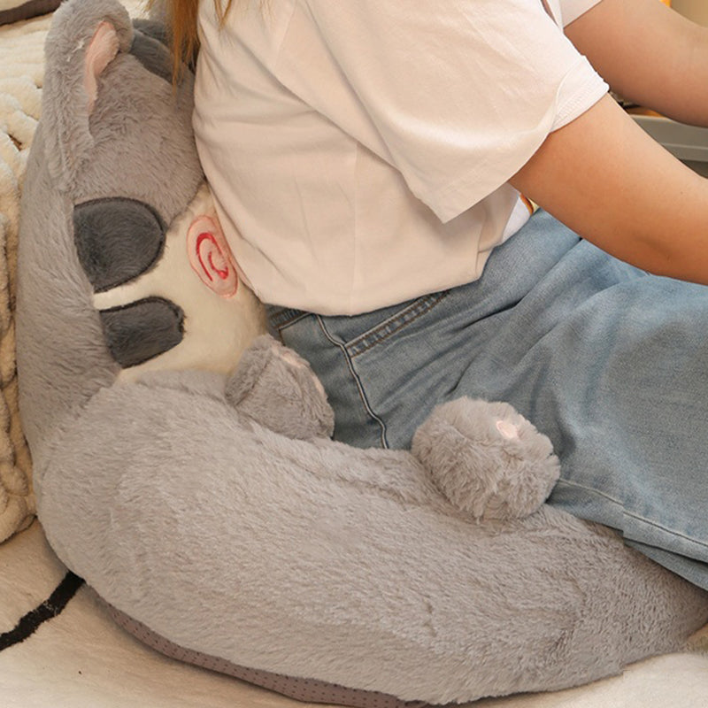 Contemporary Creative Kids Cat Shape Velvet PP Cotton Sofa Backrest Armless For Living Room