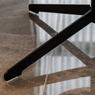 Contemporary Nordic PU Leather Steel Round Swivel Accent Chair Backrest Armrest for Living Room