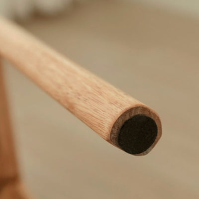 Modern Minimalist Square Rectangular Solid Rubberwood Cat Scratch Leather Low Stool For Living Room