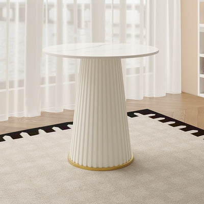 Modern Minimalist Square Rectangular Suede Velvet Stone Slab Faux Leather Solid Wood Accent Chair & Table Set For Living Room