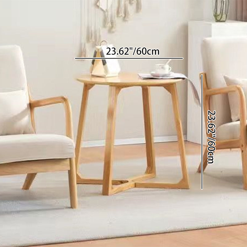 Contemporary Nordic Square Rectangular Rubberwood Cotton-linen Sofa & Table Set For Living Room