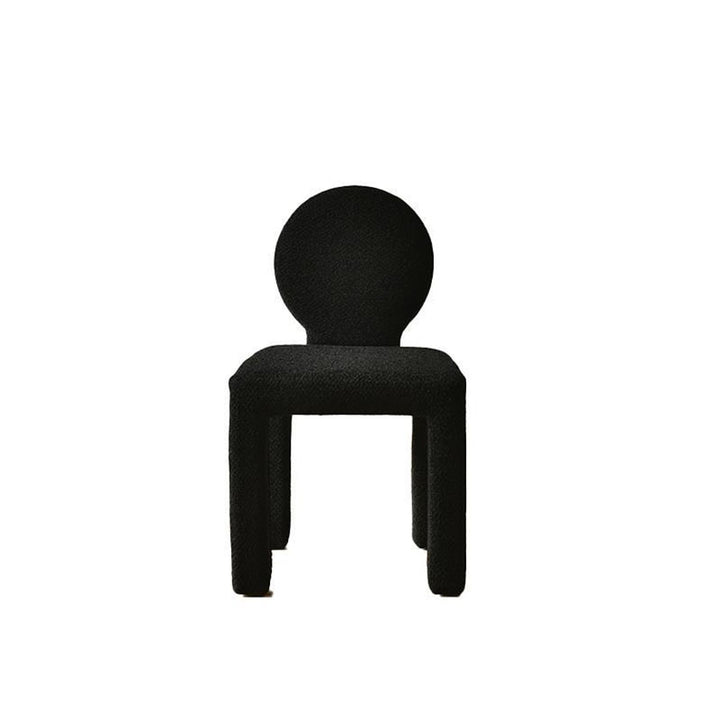 Modern Minimalist Square Rectangular Round Trapezoid Teddy Fleece Solid Wood Plywood Dining Chair Backrest Armless For Dining Room &amp; Kitchen