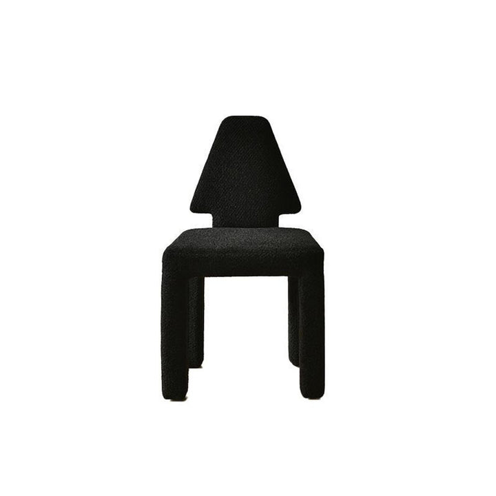 Modern Minimalist Square Rectangular Round Trapezoid Teddy Fleece Solid Wood Plywood Dining Chair Backrest Armless For Dining Room &amp; Kitchen