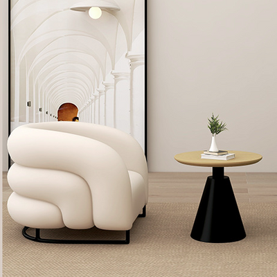 Modern Luxury Square Rectangular Solid Wood Plywood Metal Velvet Accent Chair Backrest Armrest For Living Room