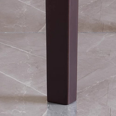 Traditional Chinese Square Rectangular Solid Wood Dining Chair Backrest Armless For Dining Room & Kitchen