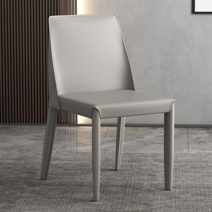 Chaise de salle à manger contemporaine nordique carrée rectangulaire en tube d&