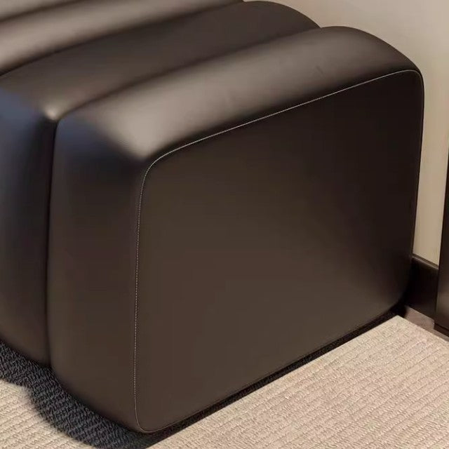 Modern Luxury Rectangular Pine Wood Cat Scratch Leather Velvet Bench For Living Room