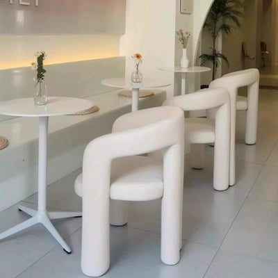 Modern Minimalist Square Rectangular Velvet Iron Vanity Stool Backrest Armrest For Bedroom