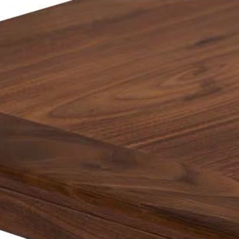 Traditional Chinese Square Rectangular Solid Wood Low Stool For Living Room