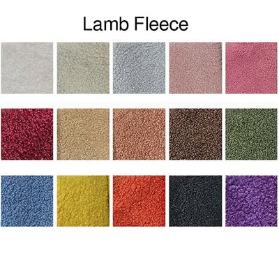 Contemporary Nordic Round Arc-shaped Lamb Fleece Iron Solid Wood Plywood Sofa Backrest Armrest For Living Room