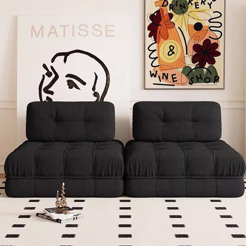 Modern Minimalist Square Rectangular Solid Wood Pebble Velvet Fine Linen Suede Velvet Oil Wax Leather Removable Sofa Backrest Footrest For Living Room