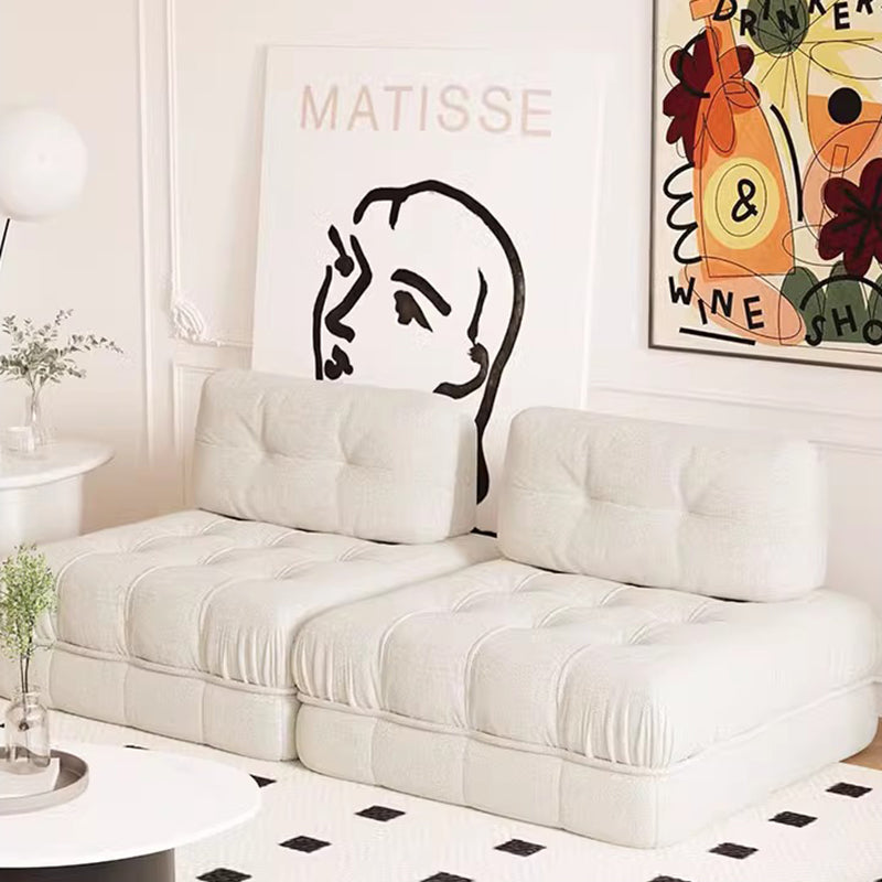 Modern Minimalist Square Rectangular Solid Wood Pebble Velvet Fine Linen Suede Velvet Oil Wax Leather Removable Sofa Backrest Footrest For Living Room