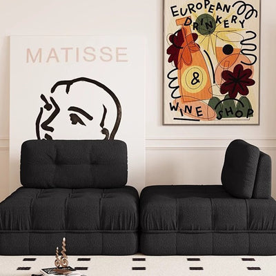 Modern Minimalist Square Rectangular Solid Wood Pebble Velvet Fine Linen Suede Velvet Oil Wax Leather Removable Sofa Backrest Footrest For Living Room