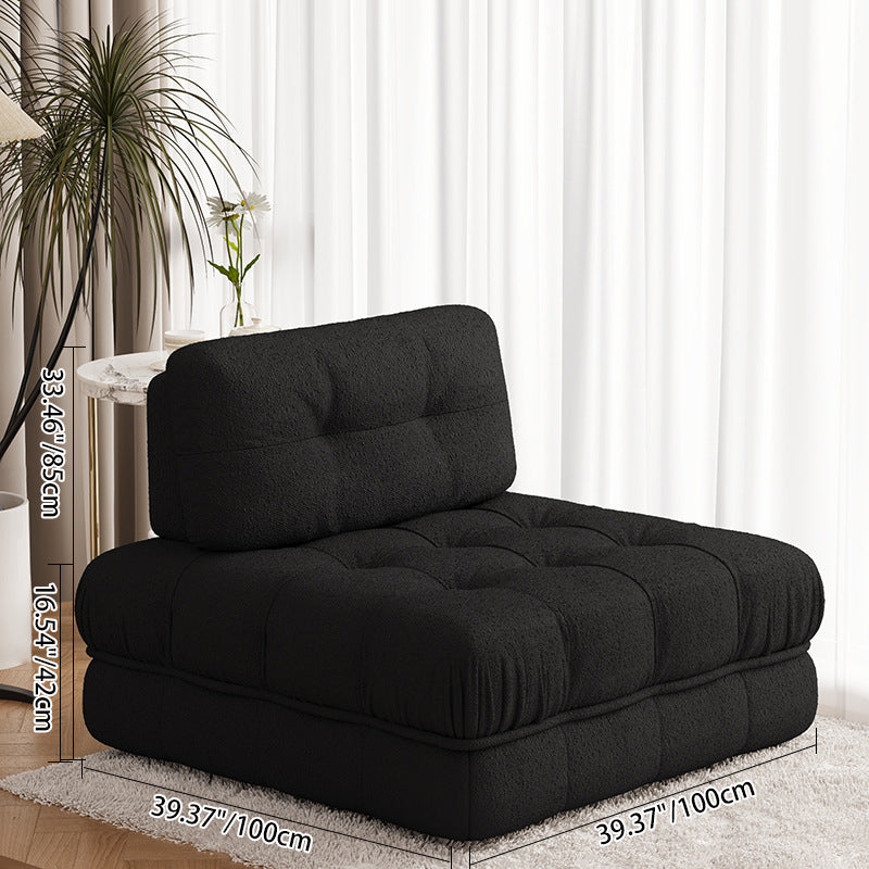 Modern Minimalist Square Rectangular Solid Wood Pebble Velvet Fine Linen Suede Velvet Oil Wax Leather Removable Sofa Backrest Footrest For Living Room