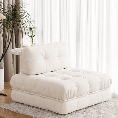 Modern Minimalist Square Rectangular Solid Wood Pebble Velvet Fine Linen Suede Velvet Oil Wax Leather Removable Sofa Backrest Footrest For Living Room