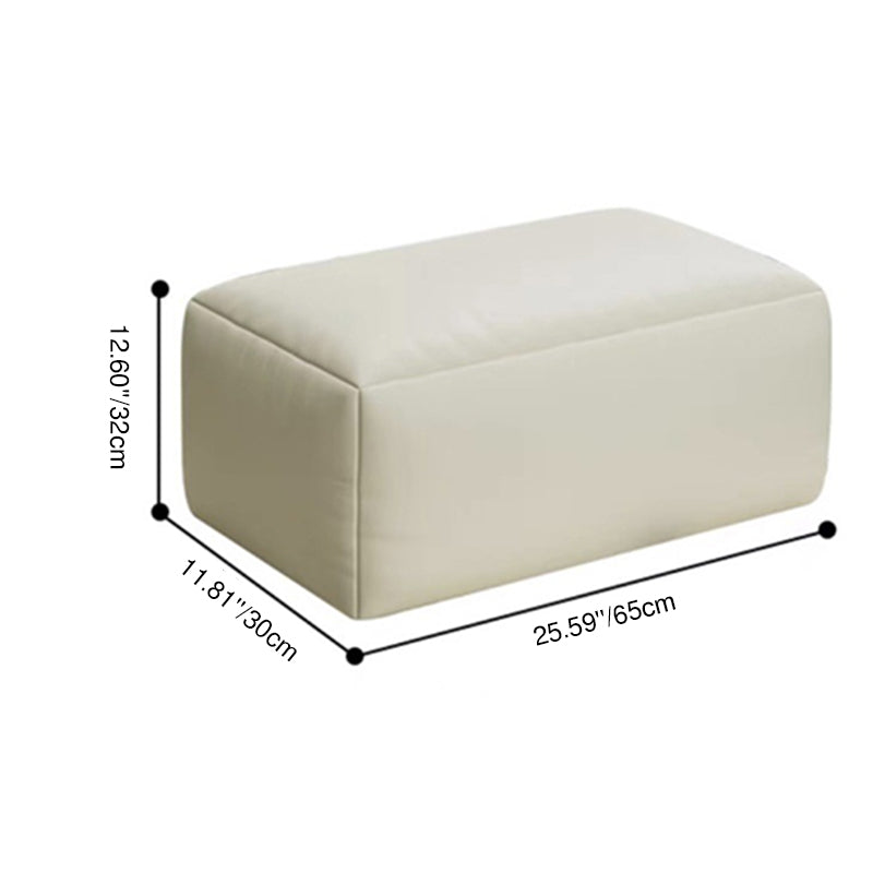 Modern Minimalist Round Microfiber Leather EPS Lazy Sofa Backrest Footrest For Living Room