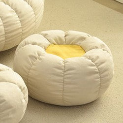 Moderner minimalistischer runder Ellipse Schneeflocke Samt feine Baumwollsamt EPS Lazy Sofa Rückenlehne Fußstütze für Wohnzimmer 