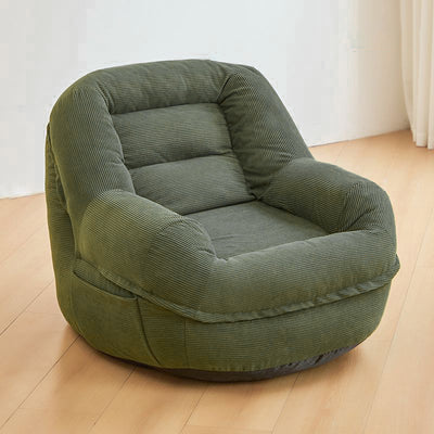 Modern Minimalist Square Rectangular Corduroy EPS Lazy Sofa Backrest Armrest For Living Room