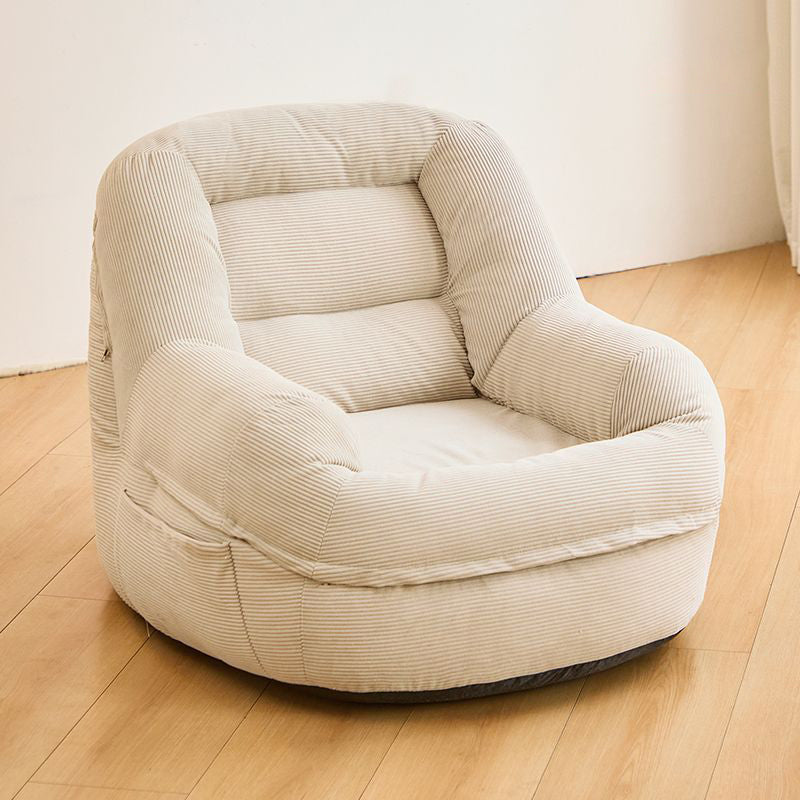 Modern Minimalist Square Rectangular Corduroy EPS Lazy Sofa Backrest Armrest For Living Room