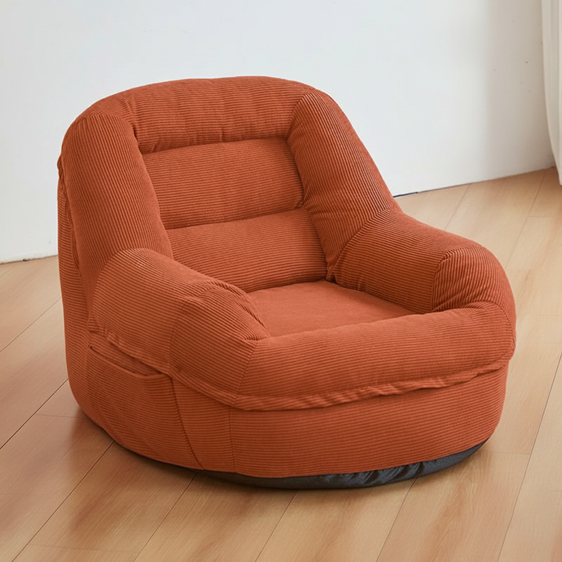 Modern Minimalist Square Rectangular Corduroy EPS Lazy Sofa Backrest Armrest For Living Room