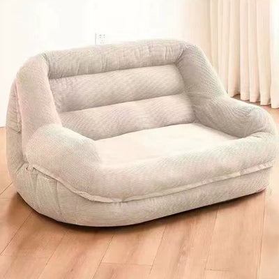 Modern Minimalist Square Rectangular Corduroy EPS Lazy Sofa Backrest Armrest For Living Room