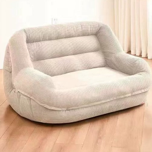 Modern Minimalist Square Rectangular Corduroy EPS Lazy Sofa Backrest Armrest For Living Room