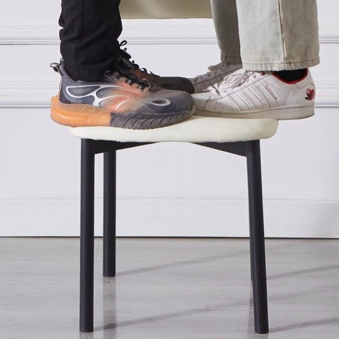 Modern Minimalist Square Rectangular Microfiber Leather Solid Wood Plywood Iron Dining Chair Backrest Armless For Dining Room & Kitchen