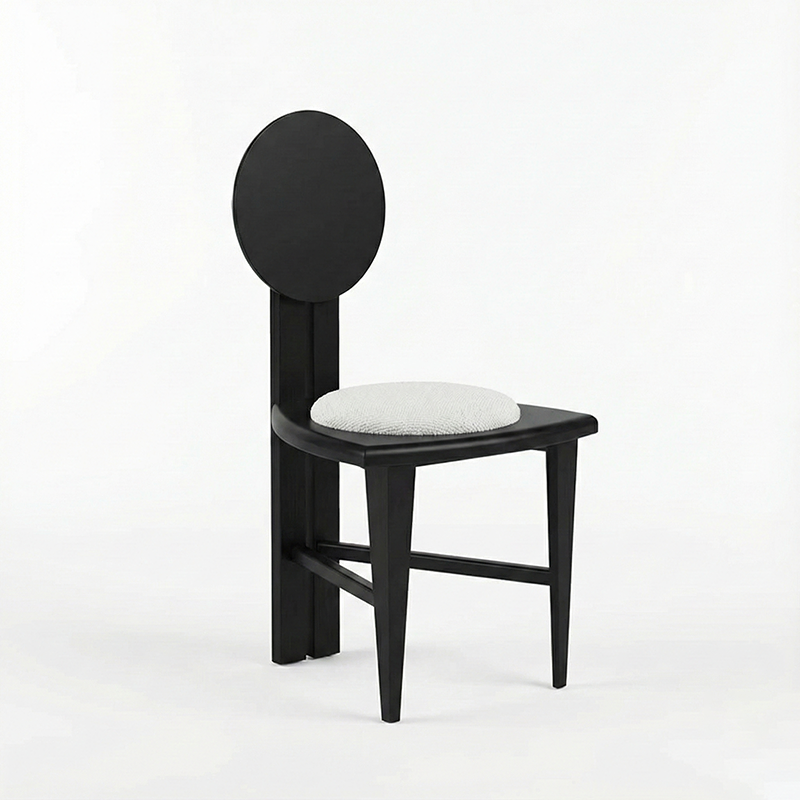 Silla de comedor contemporánea retro trapezoidal de terciopelo y madera de roble con respaldo sin brazos para comedor y cocina 