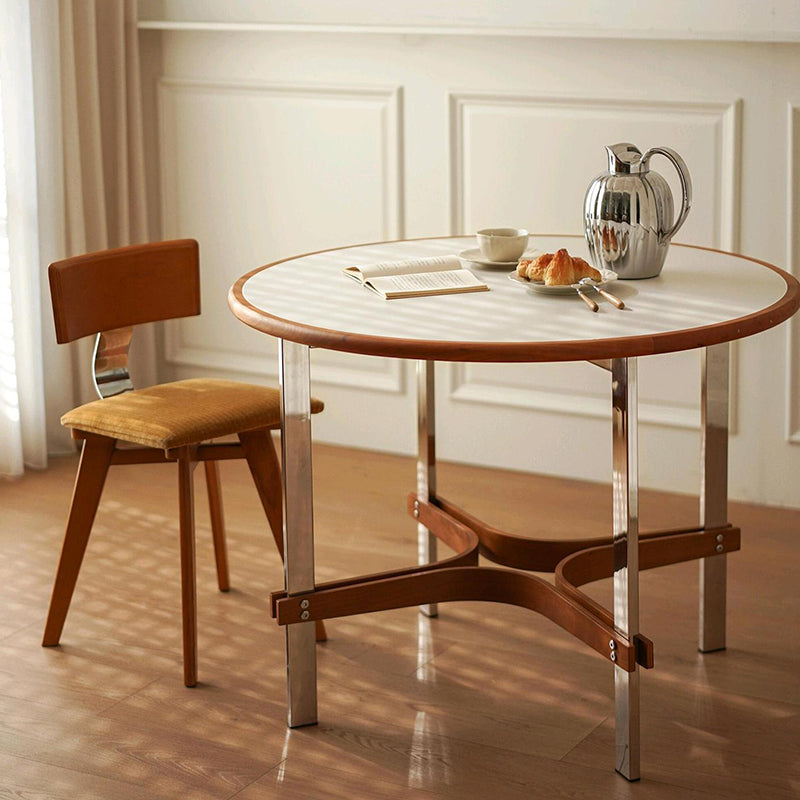 Chaise de salle à manger contemporaine rétro carrée rectangulaire en velours côtelé, bois d’hévéa, bois massif, contreplaqué, fer, sans accoudoirs, avec dossier, pour salle à manger et cuisine 