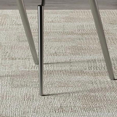 Contemporary Nordic Square Rectangular Microfiber Leather Iron Dining Chair Backrest Armrest For Dining Room & Kitchen