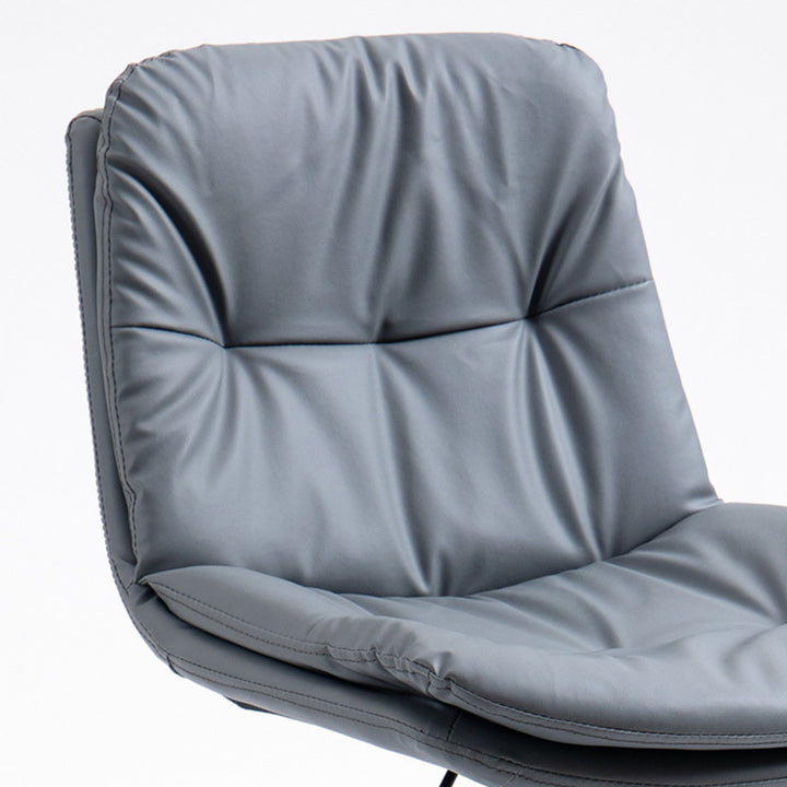 Moderner minimalistischer quadratischer rechteckiger Barhocker aus Kunstleder mit Massivholz und Sperrholz, drehbar, höhenverstellbar, Rückenlehne, ohne Armlehnen für Esszimmer &amp; Küche 