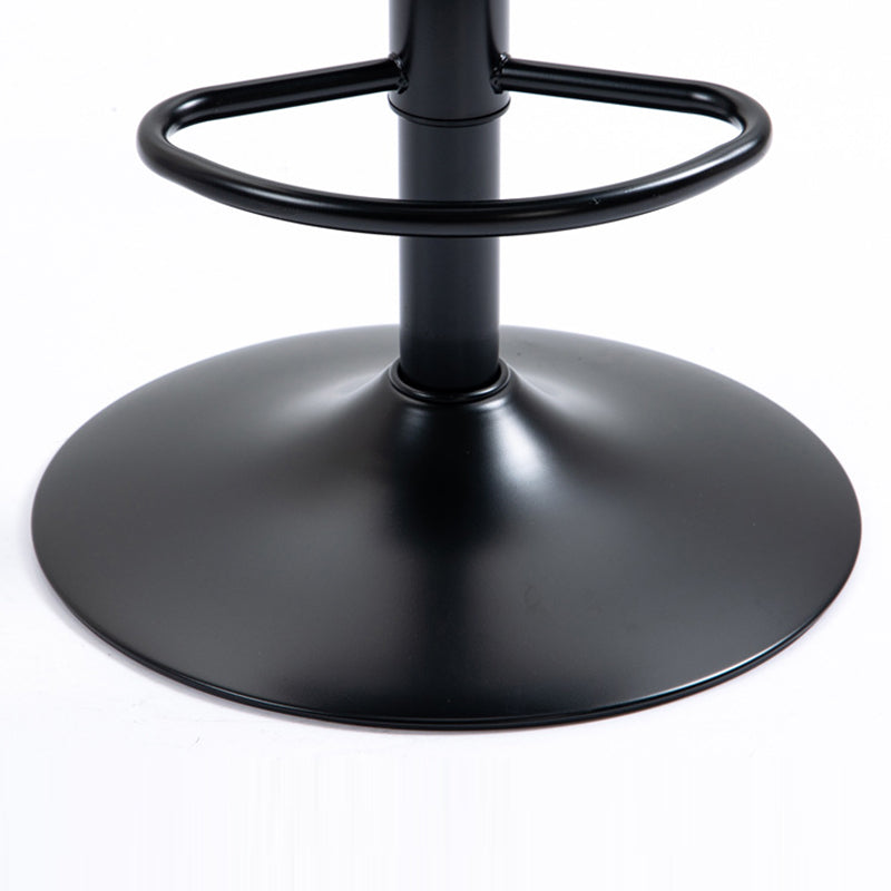 Moderner minimalistischer quadratischer rechteckiger Barhocker aus Kunstleder mit Massivholz und Sperrholz, drehbar, höhenverstellbar, Rückenlehne, ohne Armlehnen für Esszimmer &amp; Küche 