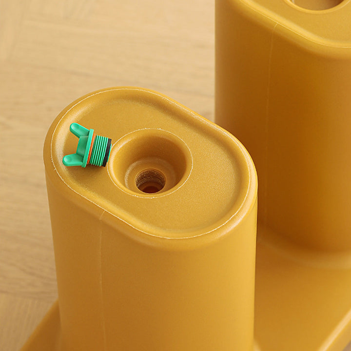 Taburete Bajo de Plástico Rectangular Nórdico Contemporáneo para Sala de Estar 