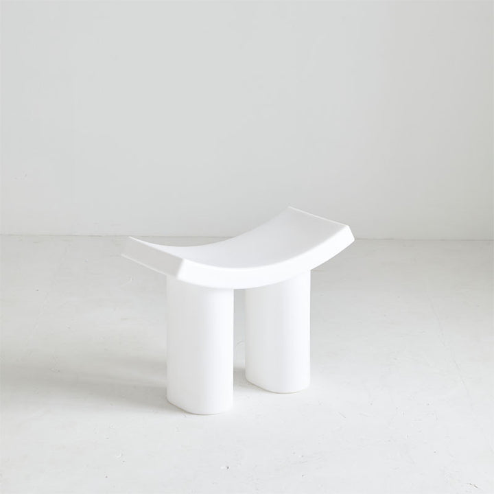 Taburete Bajo de Plástico Rectangular Nórdico Contemporáneo para Sala de Estar 