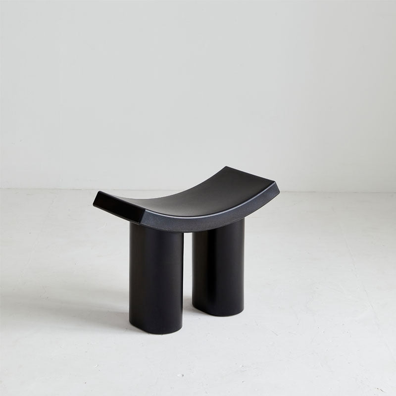 Taburete Bajo de Plástico Rectangular Nórdico Contemporáneo para Sala de Estar 