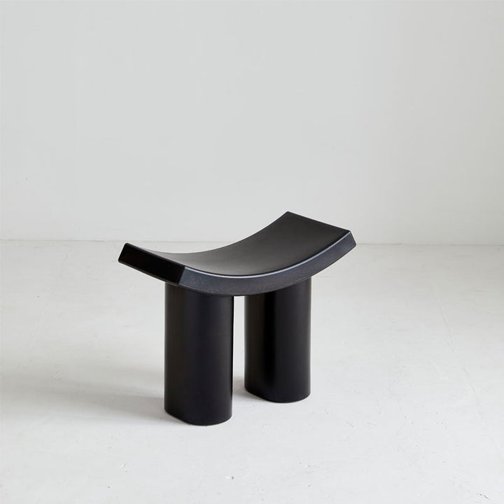 Taburete Bajo de Plástico Rectangular Nórdico Contemporáneo para Sala de Estar 